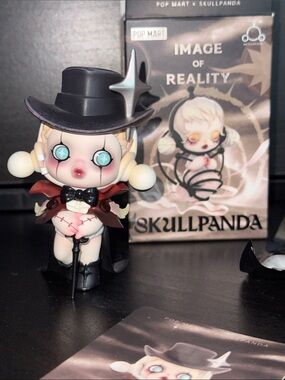 Skullpanda Image of Reality Collectible Figure - Black, Pink, Cream